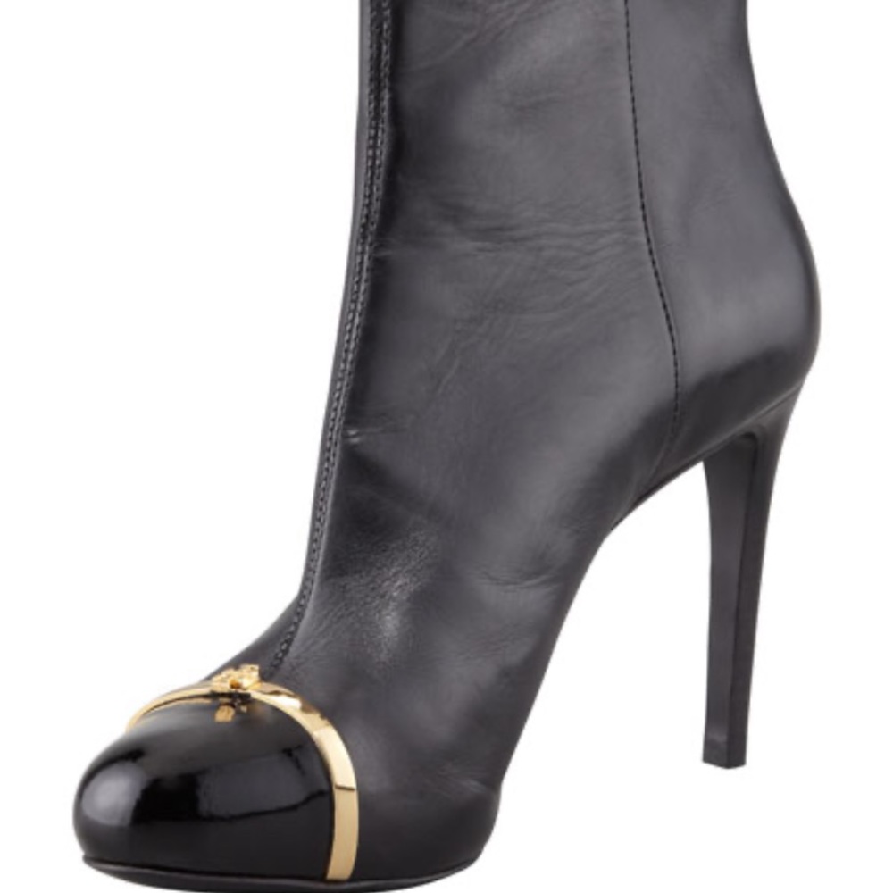 Tory Burch Pacey Black Booties Boots size 8.5